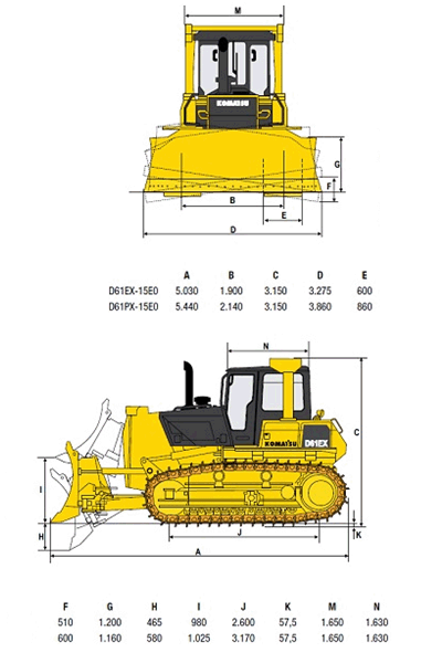 Trator de Esteira D61